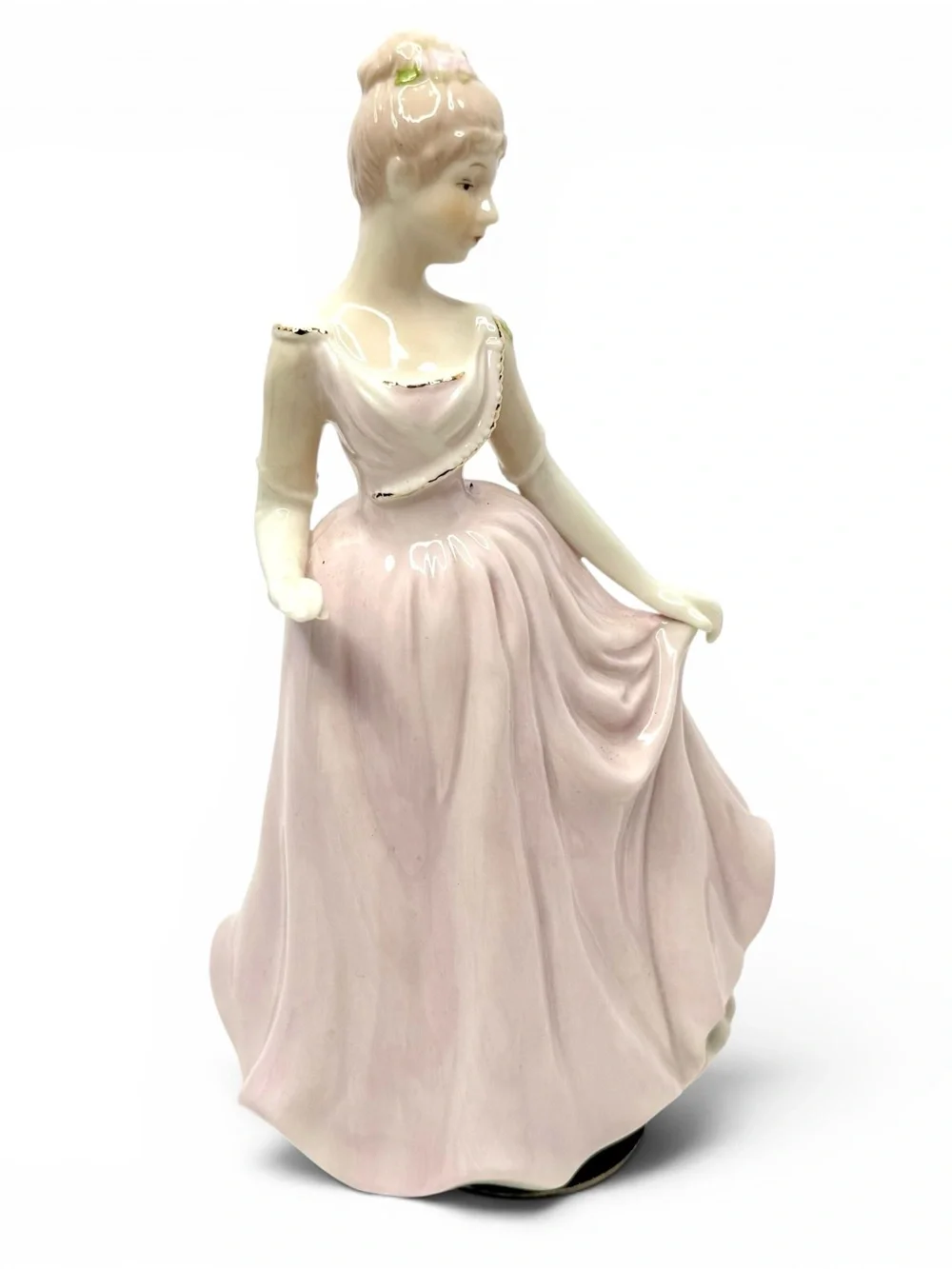 Vintage Porcelain Musical Spinning Figurine
